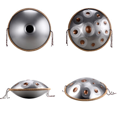 22inch 12 Note Handpan Drum Set D Minor+backpack+hand Disc Rack+drum Hammer