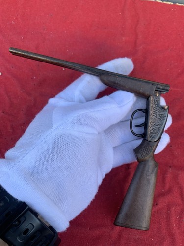 ROUND SPORT CAP PISTOL HUNTING SHOTGUN METAL TOY VINTAGE MINIATURES MADE SPAIN - Picture 10 of 12