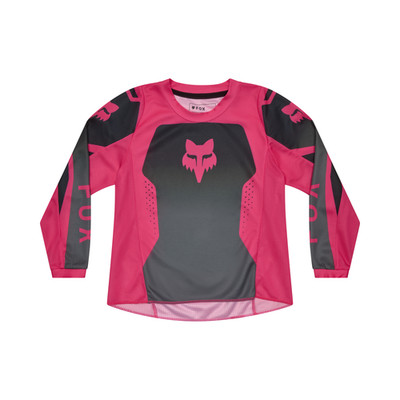 Fox Racing Kids Girls 180 Shield Moto Jersey Black/Pink Kids Small