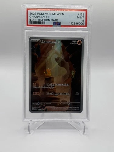 Charmander #168 - Pokemon Scarlet & Violet 151 Illustration Rare - PSA 9