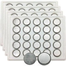 Lithium Coin Cell Battery 3V 220mAh 100 Pack for Watch Key Fob Calculator