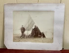Large Civil War Photograph of Soldiers at Fort