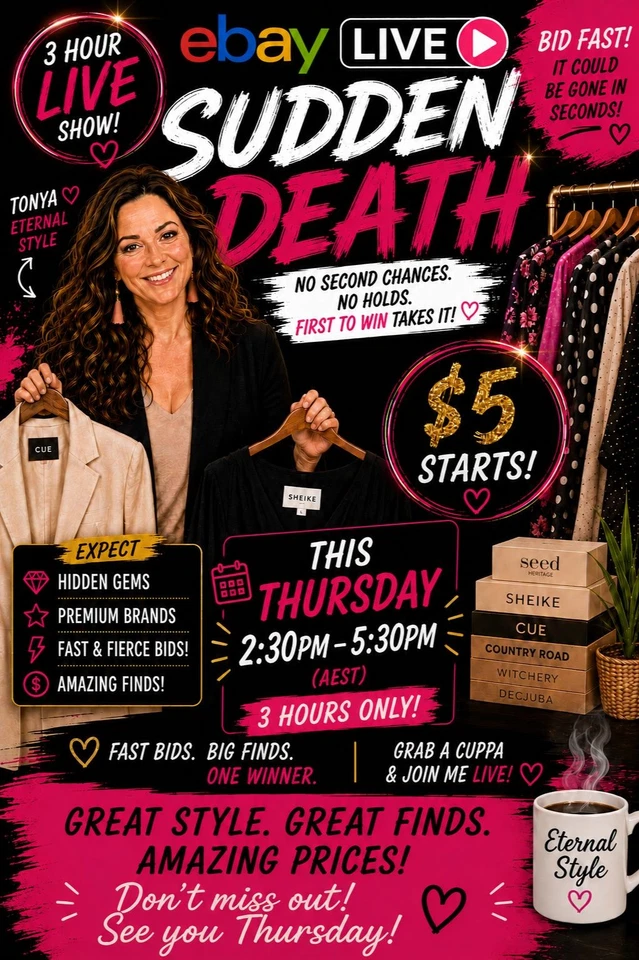 🔥 Eternal Style LIVE | SUDDEN DEATH • $5 Starts • Premium Brands
