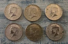 Lot Of 6 - 1965 1966 1967 Kennedy Half Dollars- (1) 1965 (1) 1966 (4) 1967
