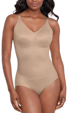Miraclesuit Women's Comfy Curves Firm Control Wireless Bodybriefer, WarmBeige,XL