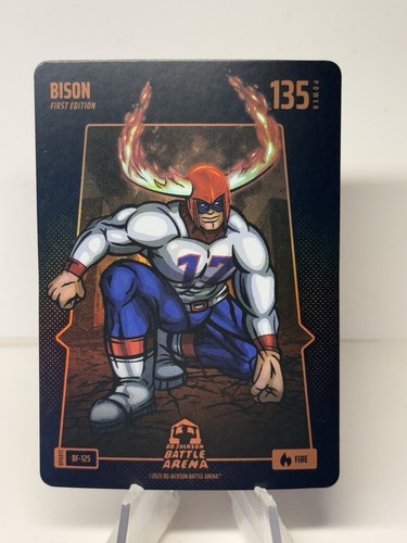2025 Bo Jackson Battle Arena Update Bison Josh Allen BF-125 Fire Battlefoil