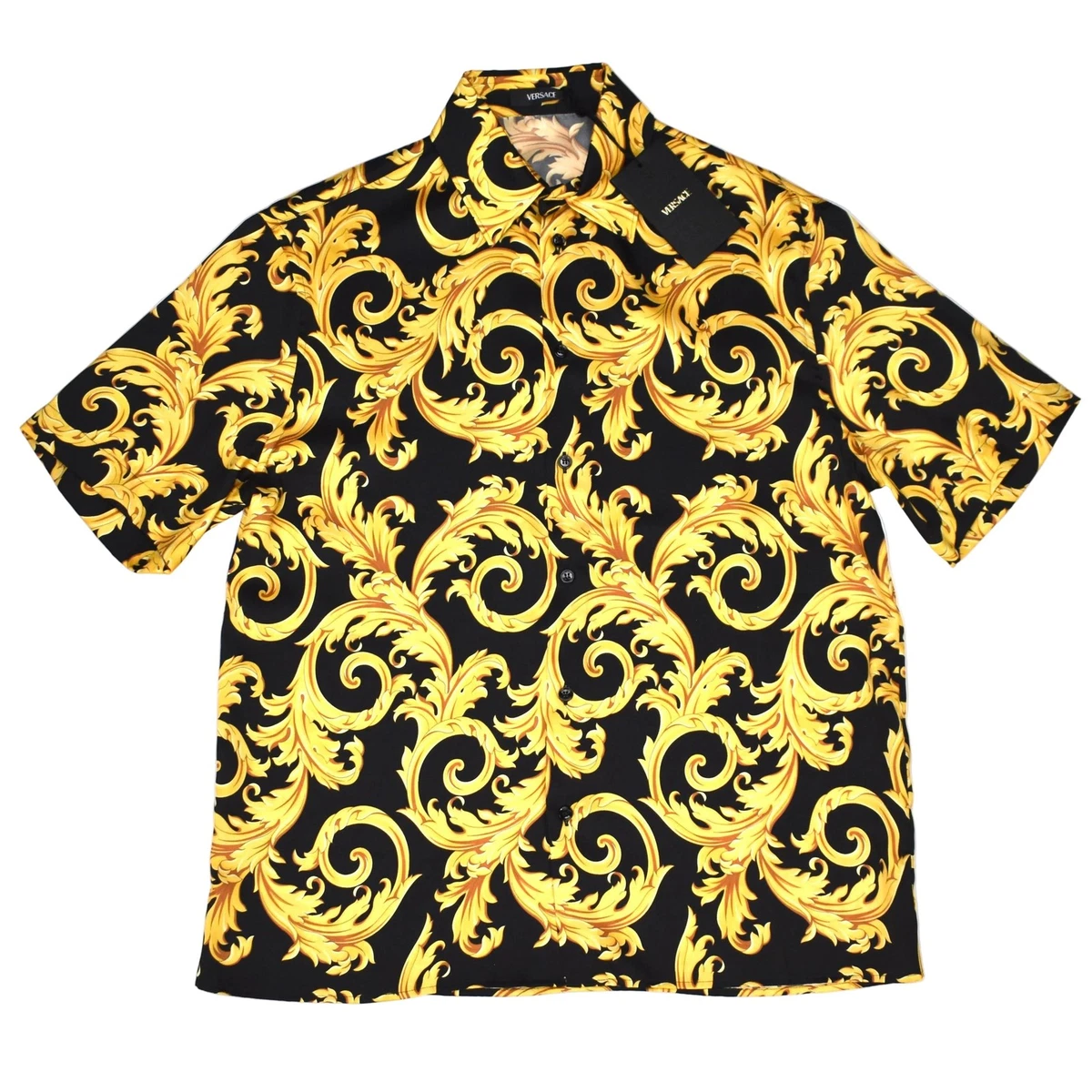 Versace Short Sleeve Classic Casual Button-Down Shirts for Men for