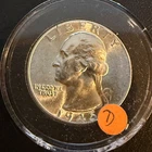 1945-D 25C Washington Silver Quarter GEM BU