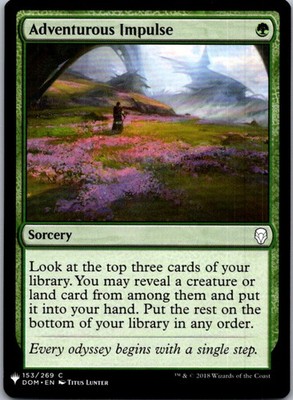 Adventurous Impulse C The List Reprints 153 NM Normal