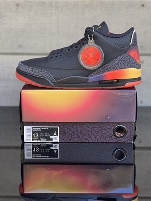 Jordan 3 Retro J Balvin Rio FN0344-001 Sizes 12-13 **Balvin