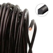 7 Yards Non Tarnish BLACK 21 Gauge SQUARE Soft Temper Wrapping Wire