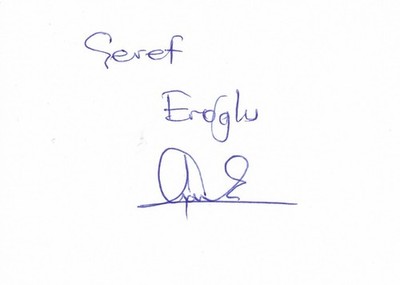 2004 Olympics: Seref Eroglu (TUR] Orig. Autograph SILVER RINGS +EXCELLENT+