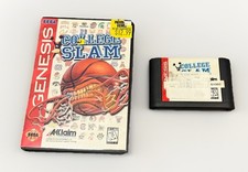Sega Genesis College Slam W/ Original Case Authentic Acclaim 1996