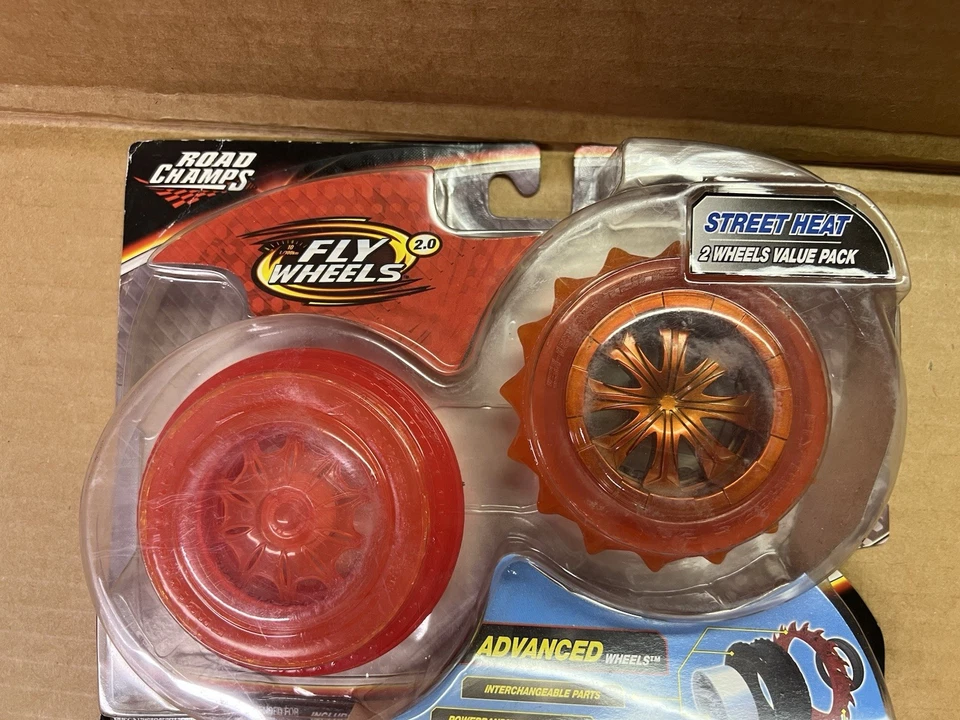 Road Champs Fly Wheels 2.0 STREET HEAT 2 Ruedas Pack ROJO Nuevo Foto 2 de 4