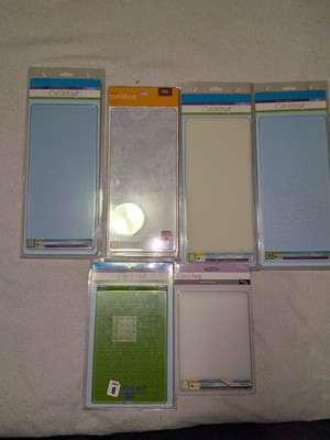 NEW LOT 0F 6 CRICUT CUTTLEBUG SPACER PAD, ALL IN ONE, CUTTING PLATES, PADS CRAFT