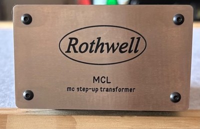 Rothwell MCL MC Step-Up Transformer Phono SUT Black/Silver Universal Compatible 