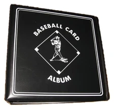 BCW 3 Inch Black Baseball Card D-Ring Album binder