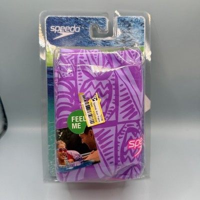 NEW Speedo Kids Fabric Armbands Swim Floats Purple Patterned Children Ages 2-12