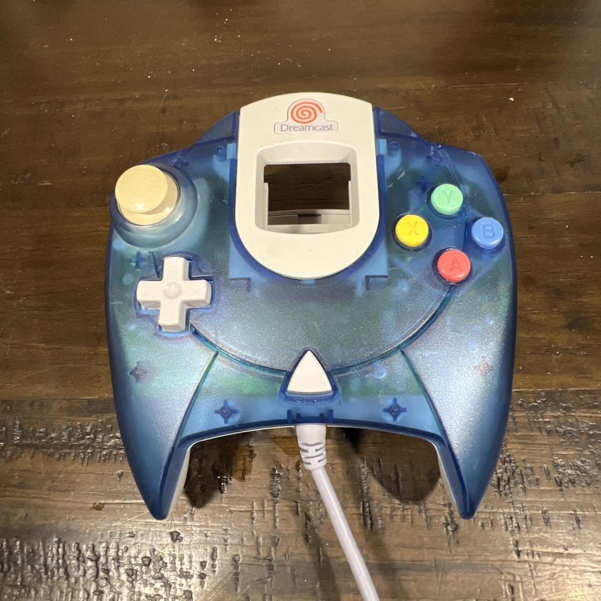 SEGA HKT-7700 Dreamcast Controller - Transparent Clear Blue FREE