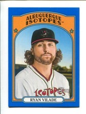 2021 Topps Heritage Minor League Edition Blue Border #161  Ryan Vilade #/99 ⚾