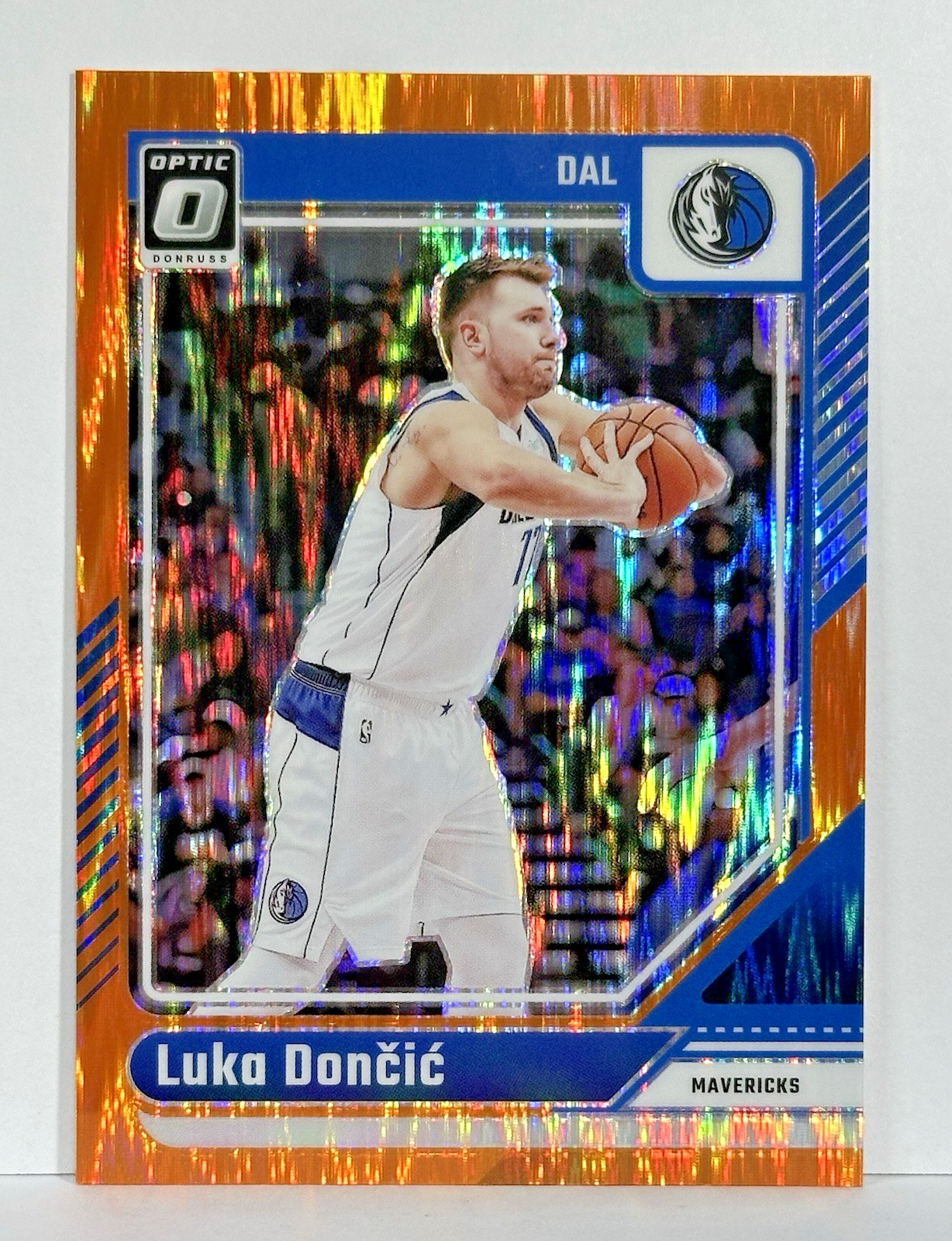 Luka Doncic 🔥ORANGE/225🔥 2024-25 Donruss Optic Orange Shock #214 Mavericks