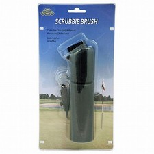 On Course Scrubbie Brush Black, Easily Attaches to Golf Bag NEW
