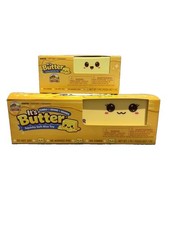 Lot of 2 TikTok Viral It s Butter Squishy Toys Yellow Butter Jumbo/Small Set