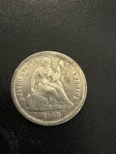 1860 Seated Liberty Half Dime VG