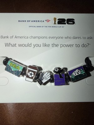 FIFA 26 World Cup Bank Of America SEATTLE Host City Charm Bracelet Small On Card