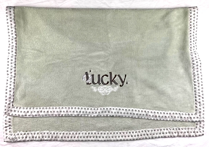 Manta Herradura Bebé Verde Suerte Tiddliwinks Suave Vellón Lovey Seguridad Unisex Foto 3 de 3