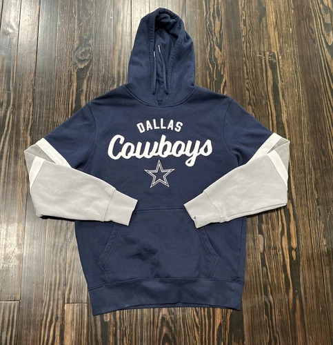 VETEMENTS Felpa con cappuccio uomo NFL Team Apparel Dallas Cowboys grande blu cotone poliestere