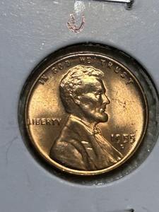 UNC 1955 D Penny Error Must See Cud Above WE Flake On Rev