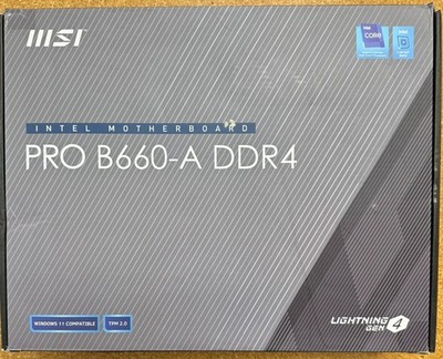 [FOR PARTS] MSI PRO B660-A DDR4 LGA 1700 ATX Intel Motherboard