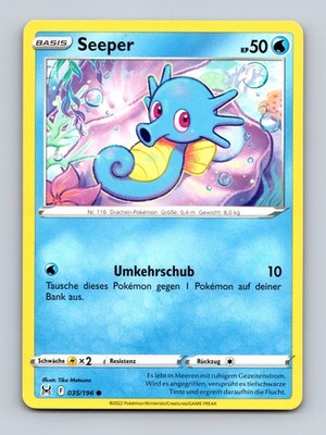 TCG Pokemon Karte seeper LOR 035/196 DE Tika Matsuno Lost Origin