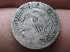 1830 Silver Capped Bust Half Dime 5 Cent, About Good Details