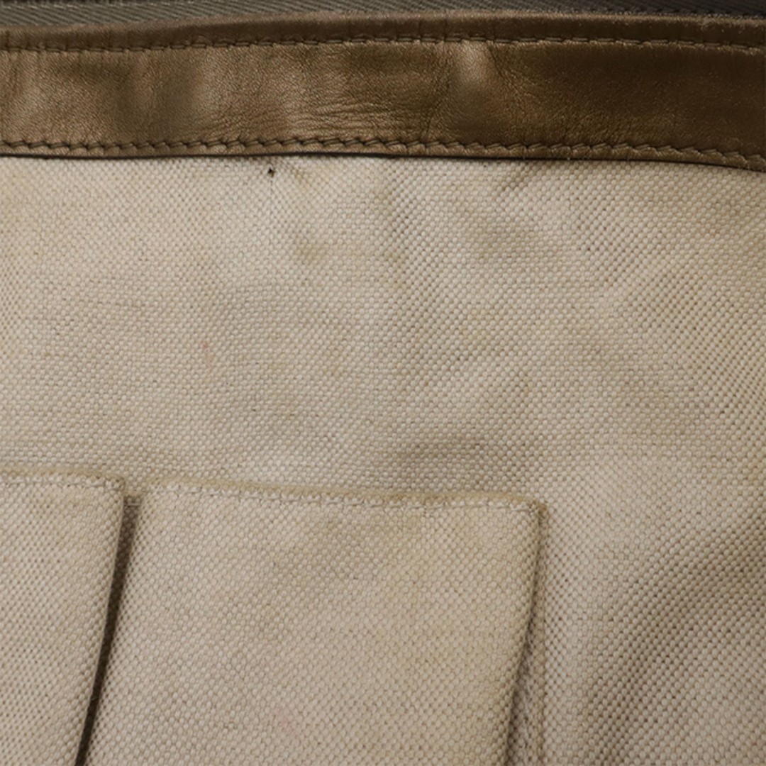 GUCCI GG Canvas Heart Shoulder Bag Leather & Glitter Bronze Used thumbnail 7