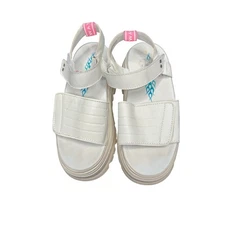 Coolway White Platform Sandals Casual Classic Streetwear Open Toe Size 8