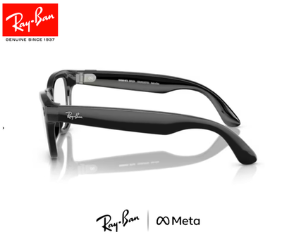 Ray-Ban | Meta AI Skyler RW4010 601/CH Shiny Black w/ Amethyst