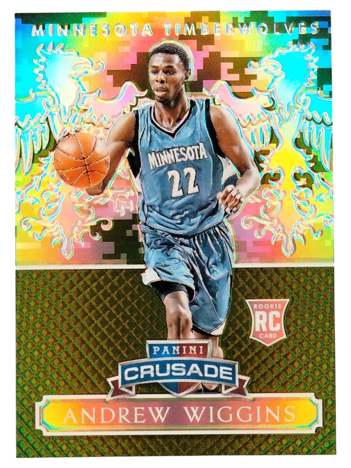2014-15 Panini Excalibur - Crusade Camouflage #161 Andrew Wiggins (RC)