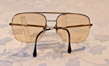 Vintage Yellow Aviator Men Italy BerDel Steroflex Eyewear Gold Electroplt 5.25x2
