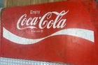 Coca-Cola Vintage Wood Store Display  Advertising Sign 26x15 Inch