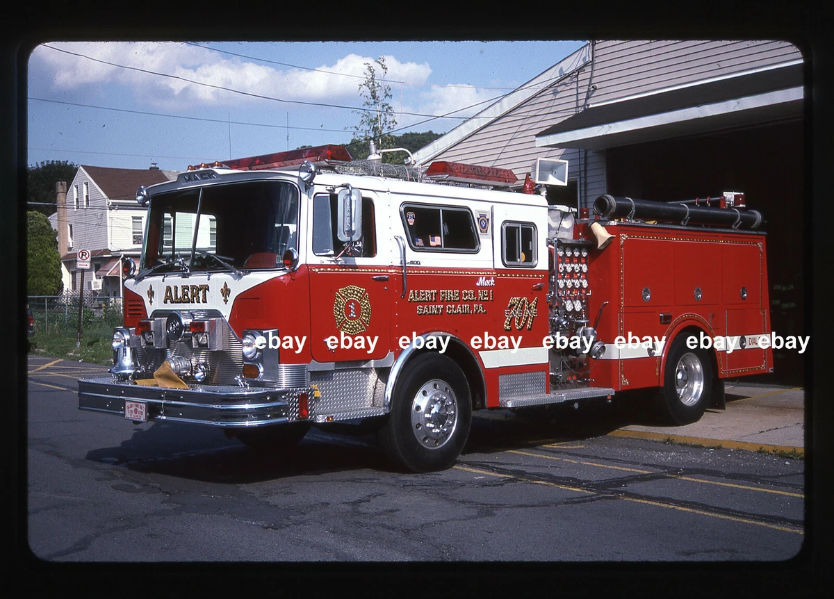 Saint Clair PA 1969 Mack CF pumper Fire Apparatus Slide