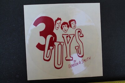G&S Gordon Smith Skateboards 3 Guys Red 70's Z54D Vintage