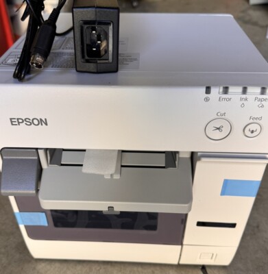 Epson TM-C3400 Model M242A Color Inkjet Label Printer New W/pwr Supply Only