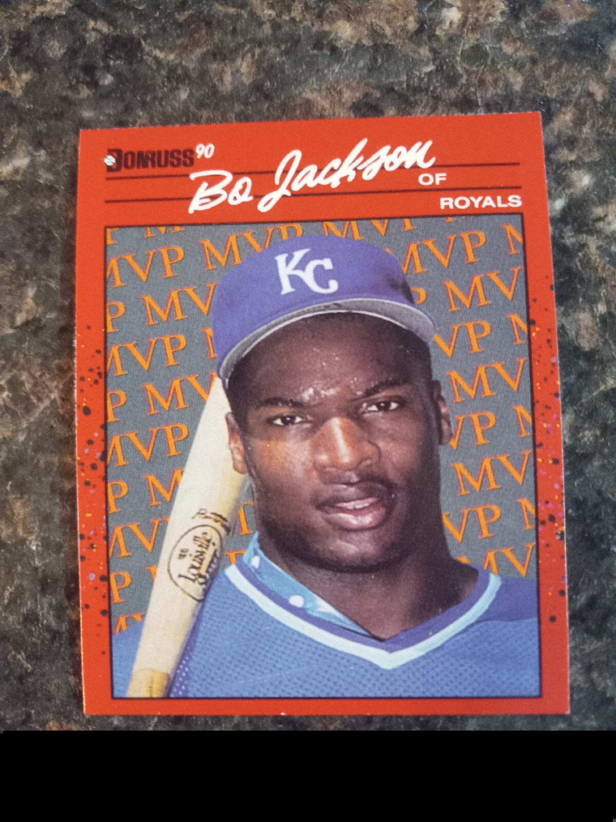 1990 Donruss Bo Jackson DIAMOND KINGS card #1 - Kansas City Royals NM