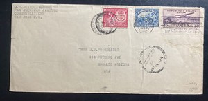 1949 Port Au Prince Haiti Airmail Cover To Nogales AZ USA