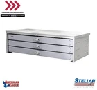 Stellar 39662, (3) Drawer Heavy-Duty Steel Toolbox- 11.25"H x 42"W x 16.75"D