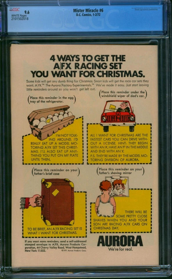 Mister Miracle #6 ❄️ CGC 9.6 White Pages ❄️ 1st Female Furies! DC Comics Mr 1972 - Image 2 of 2