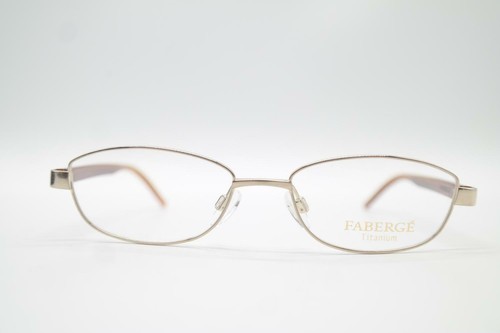 Monture De Lunettes Fabergé FB 072 - Argentée Ovale - Unisexe - NEUVE Sans étiquette
