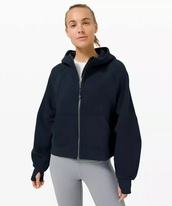 NWT Lululemon Scuba Oversized Full Zip Hoodie True Navy | eBay